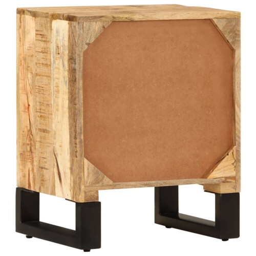 VidaXL vidaXL Solid Mango Wood Bedside Cabinet Interior Lowboard Sideboard End Table 1