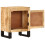VidaXL vidaXL Solid Mango Wood Bedside Cabinet Interior Lowboard Sideboard End Table 9