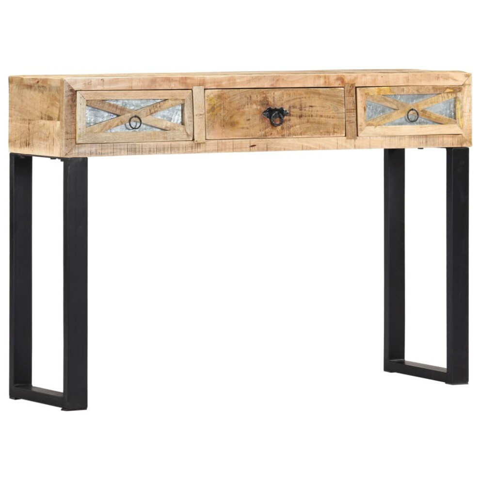 Vidaxl Solid Mango Wood Console Table Home Interior Telephone Side Hall Table Brown