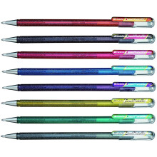Pentel Hybrid Dual Metallic Liquid Gel Roller Pen YK110/8-M - 8-Pen Pack in 16 Shimmering Metallic Colours