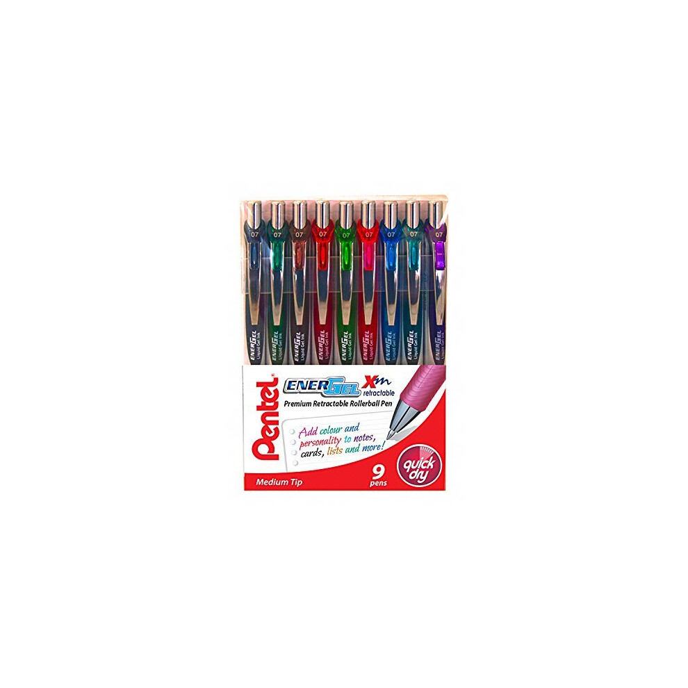 Pentel Ybl77/Altmix9 0.7 Mm Energel Xm Retractable Wallet - Assorted Colours