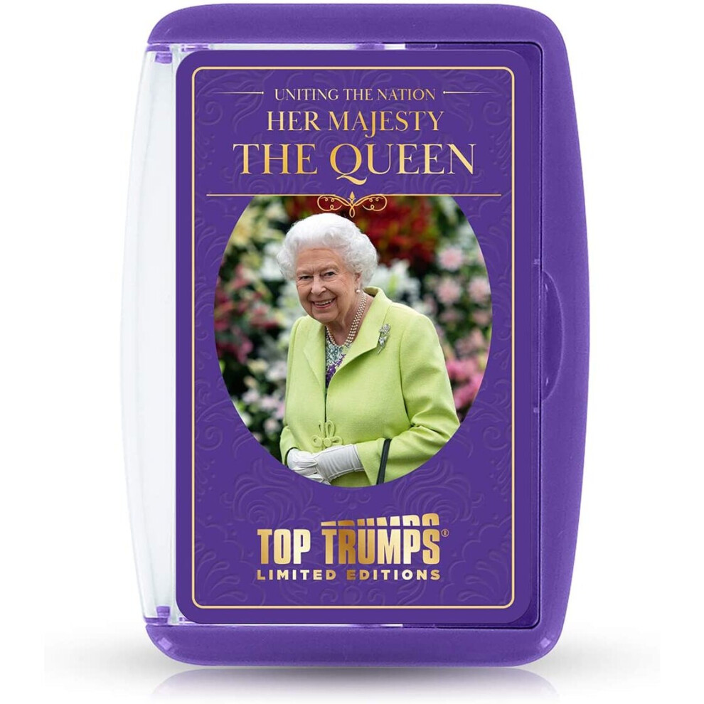 HM Queen Elizabeth II Top Trumps Limited Editions Card Game WM01646-EN1-6