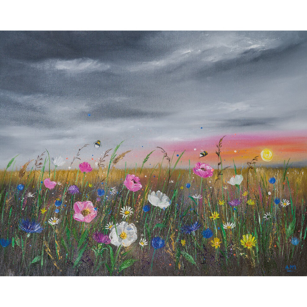 Alison McIlkenny (Sunset over Wildflowers)