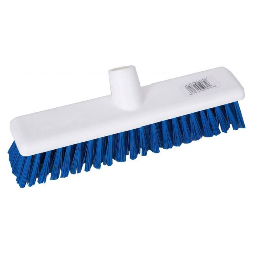 Broom Head Washable Stiff Blue 12" 30cm