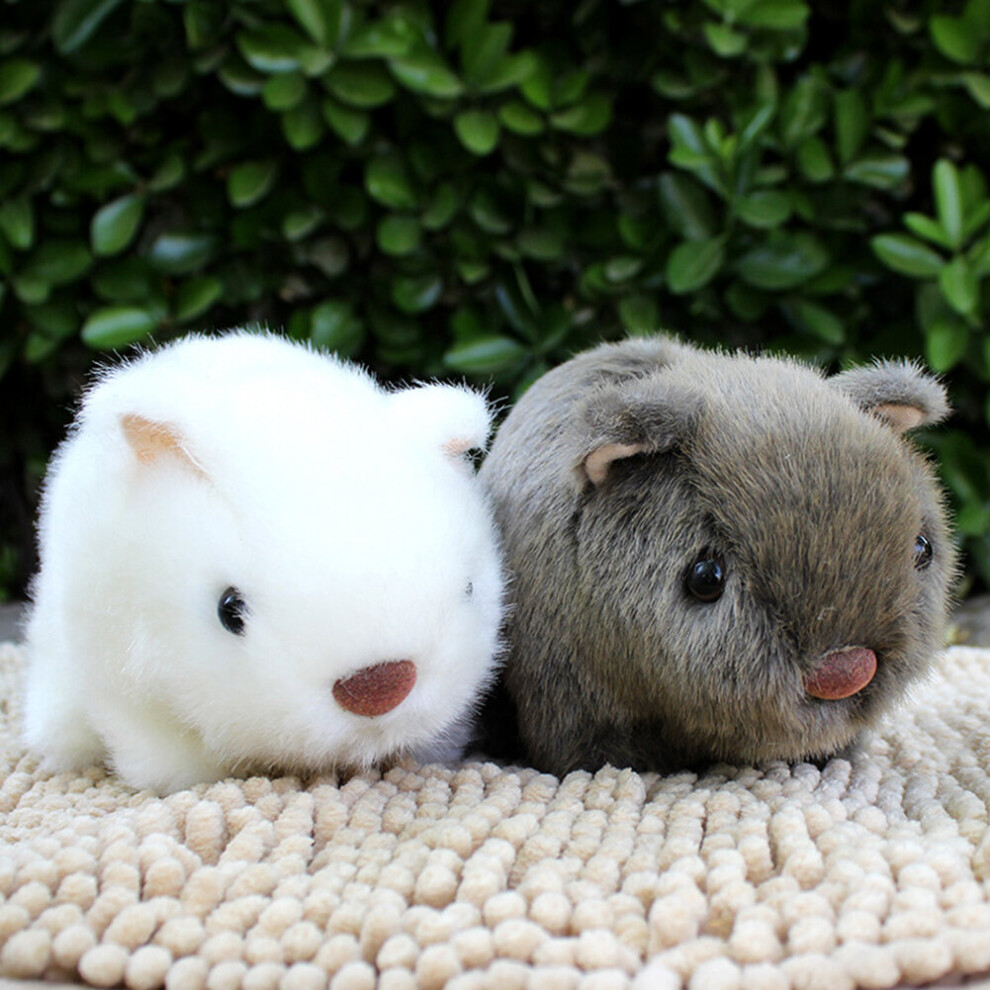 (White) 18cm Simulation Plush Hamster Animal Plush Stuffed Doll Toy Home Sofa Decor