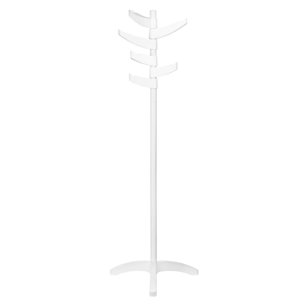 WHITE STEEL ABS COAT STAND MODERN STYLISH