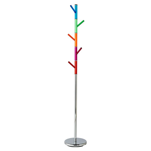 Premier Housewares MULTICOLOURED ACRYLIC PEGS COAT STAND