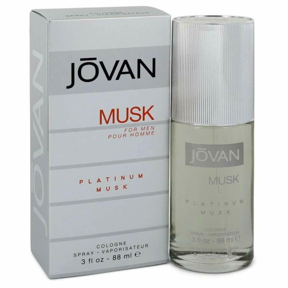 Jovan Musk Platinum Musk For Men by Coty 3 oz Cologne Spray