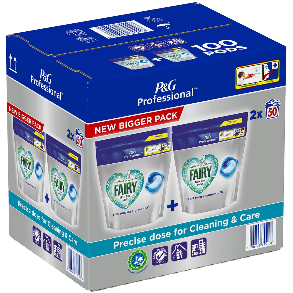 Fairy Professional Non Bio Liquid Pods - 2x50 pods