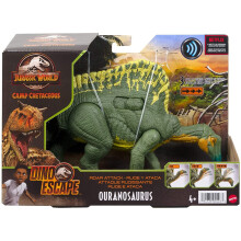 Jurassic World Juguetes Roar Attack Ouranosaurus Fig. Camp Cretaceous con Juntas Móviles, Sonidos