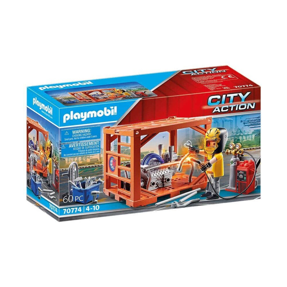 Playmobil Multicolour Container Manufacturer Playset