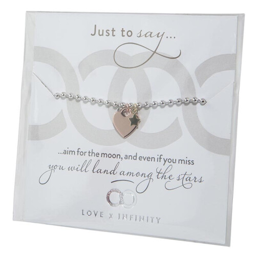 Infinity & Co Heart Moon & Stars Bracelet
