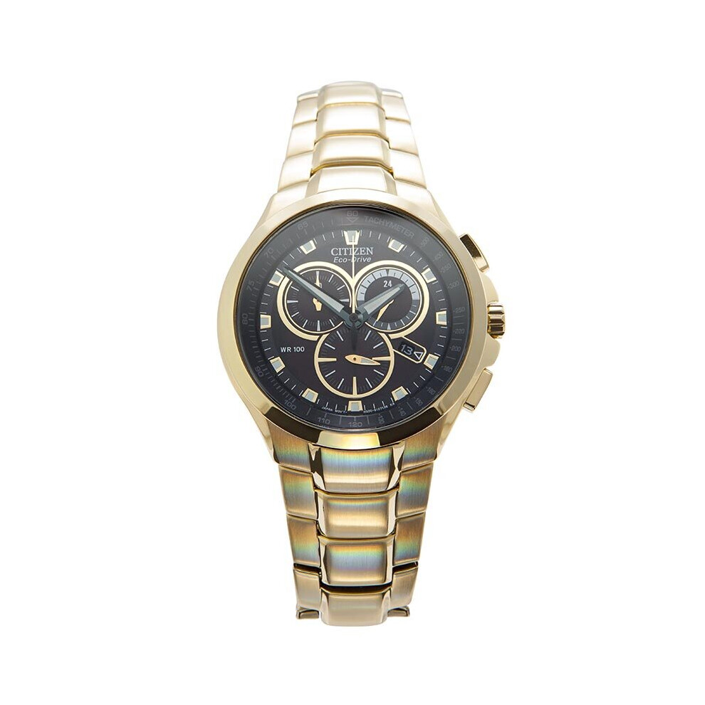 Citizen Eco Drive Watch AT0902-59E Gold Plated Chronograph