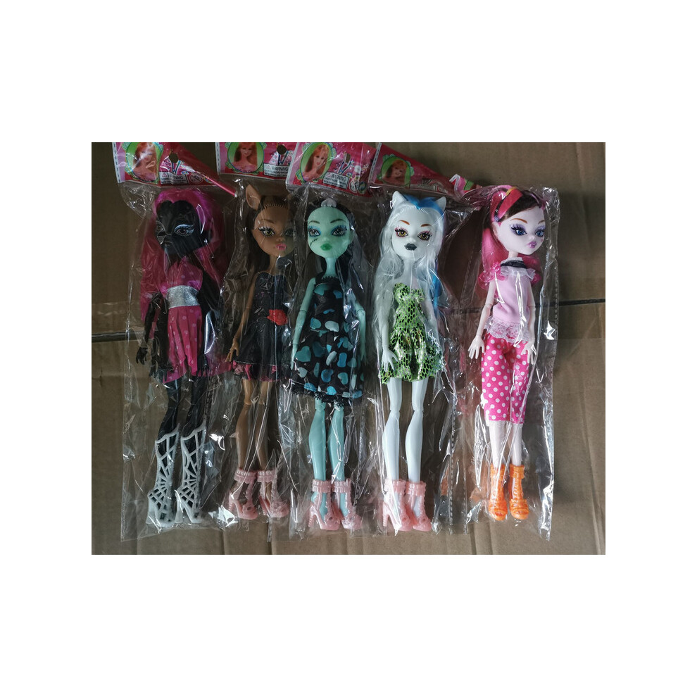 5PCS Kids Body Girls Monster Doll Elf Move Joints Toys UK