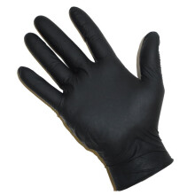 Nitrile Premium Powder-Free Black Gloves, Small, 100 Gloves – Ambidextrous, Textured Fingertips, AQL 1.5