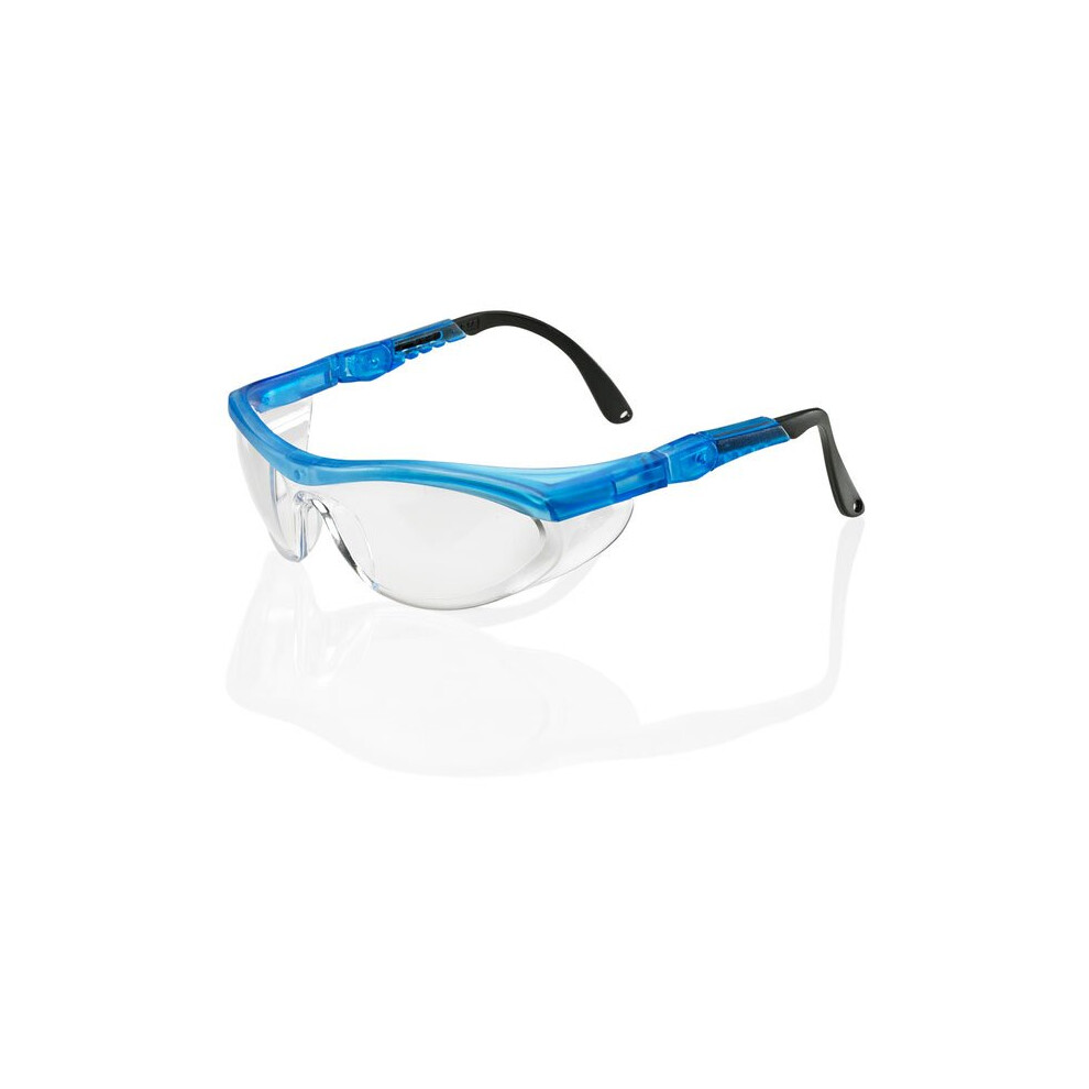 Beeswift Safety Spectacle - B-Brand Utah Spectacle Clr A/M Blue - Clear / Blue Grey 5030566067358