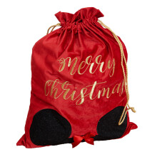 LUXURY RED VELVET DISNEY CHRISTMAS GIFT SACK - MINNIE
