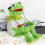 Kermit Muppet Toy The Frog Soft Plush Stuffed 40cm Διαθέσιμο με λευκό μπλουζάκι 5