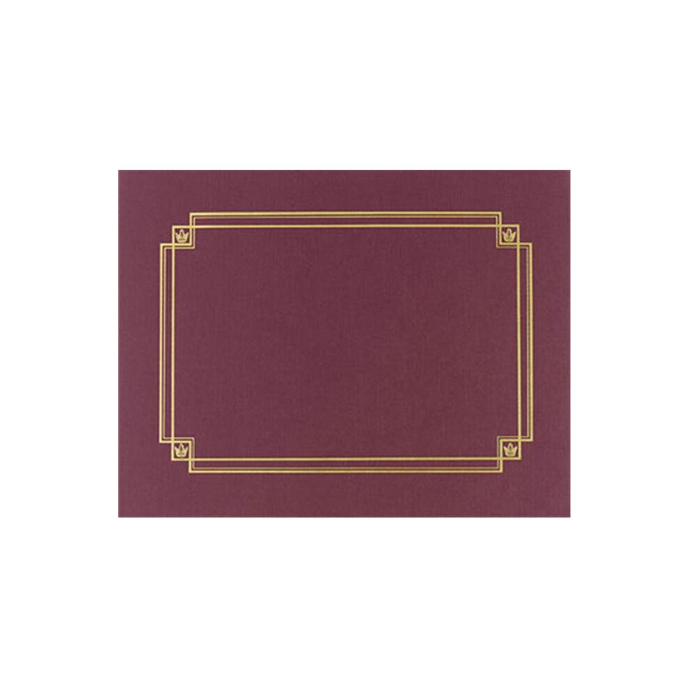 Photos - Other Office Equipment Masterpiece Studios 939503 Burgundy Linen Certificate Cover - 3 per Package