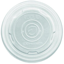 Eco Products ECP EP-ECOLID-SPL Plas Cup Lid White 500 Soup Bowl Lid 500