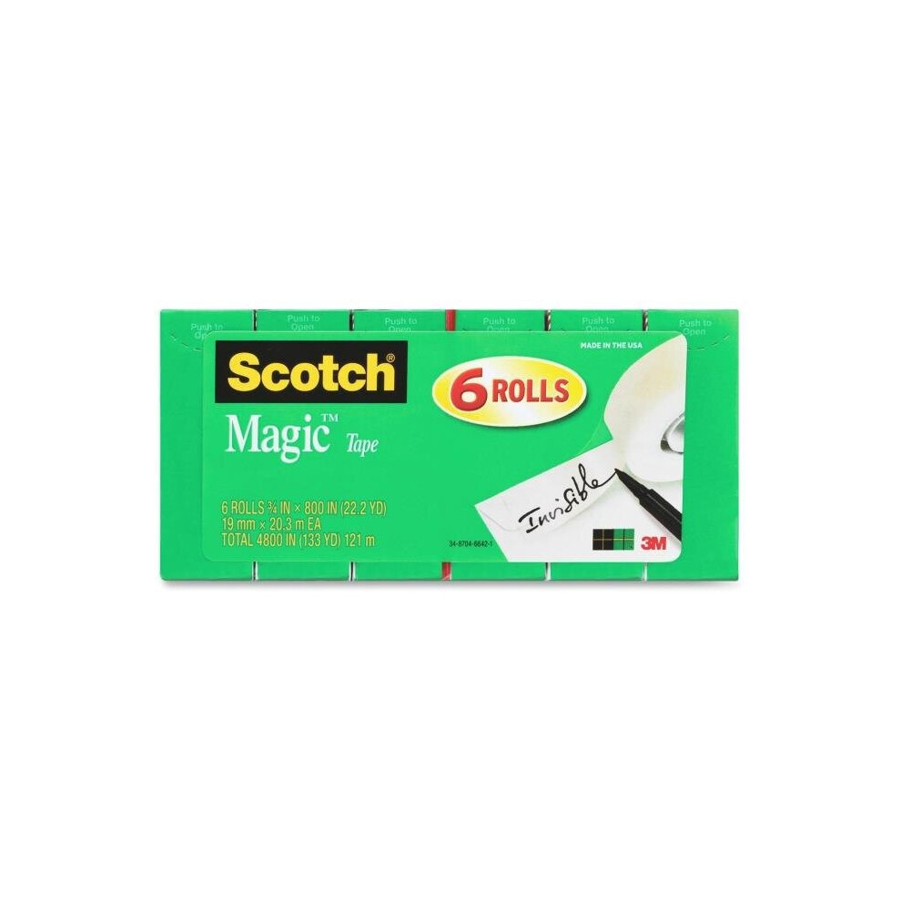 3M 810S6 Scotch Magic Tape Rolls