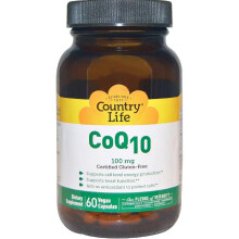 Country Life CoQ10 100 mg Vegan Capsules