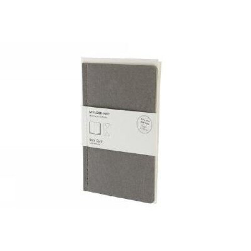 Moleskine Note Card With Envelope  Pocket Light Grey