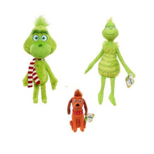 3PCS/SET Grinch Plush Doll Kids Stuffed Toys Set Gifts