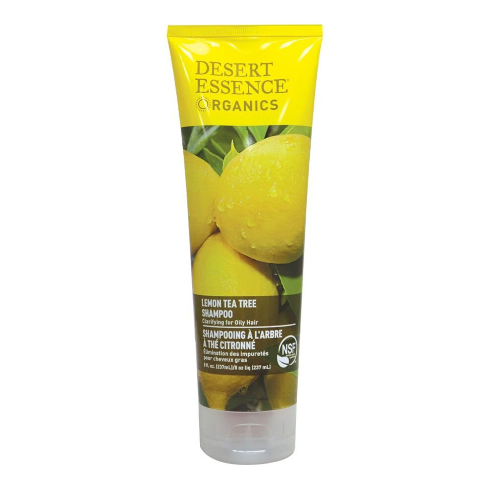 Desert Essence Organics Lemon Tea Tree Shampoo 8 Fl Oz, 237 Ml