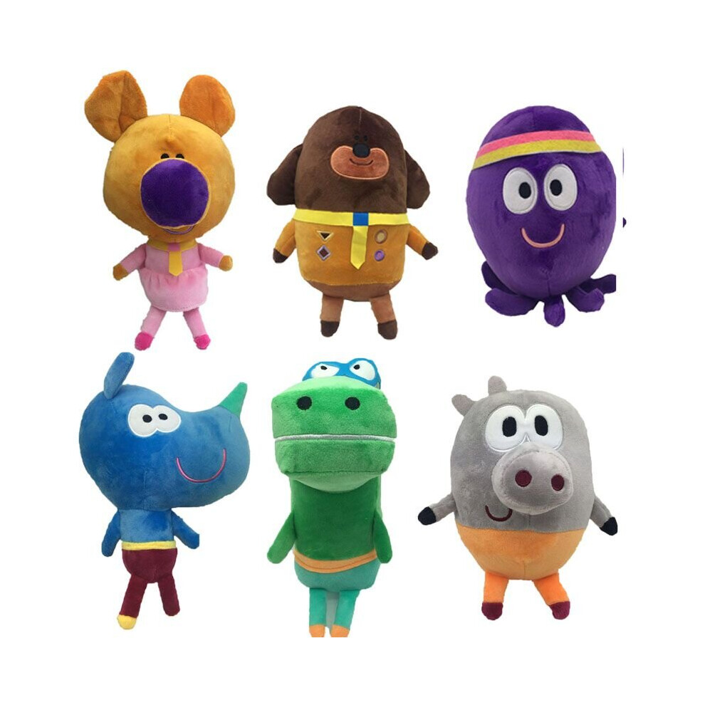 (6pc) Hey Duggee Squirrel Club Plush Doll Toy 6Pcs