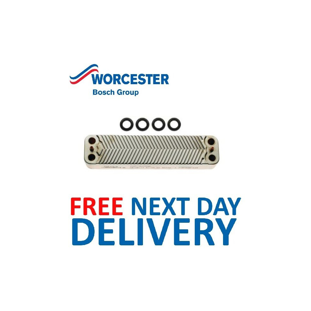 Worcester Bosch Greenstar DHW Heat Exchanger & O'Rings 87161066850