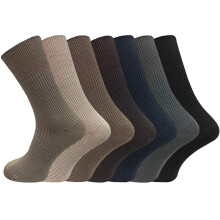 (Multicoloured (M10730), 12 Pack) Mens Non-Elastic Diabetic Socks 6 12 Pairs Sock 6-11