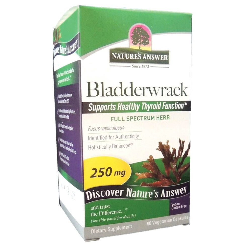Nature's Answer Bladderwrack 250 mg Vegetarian Capsules 90's