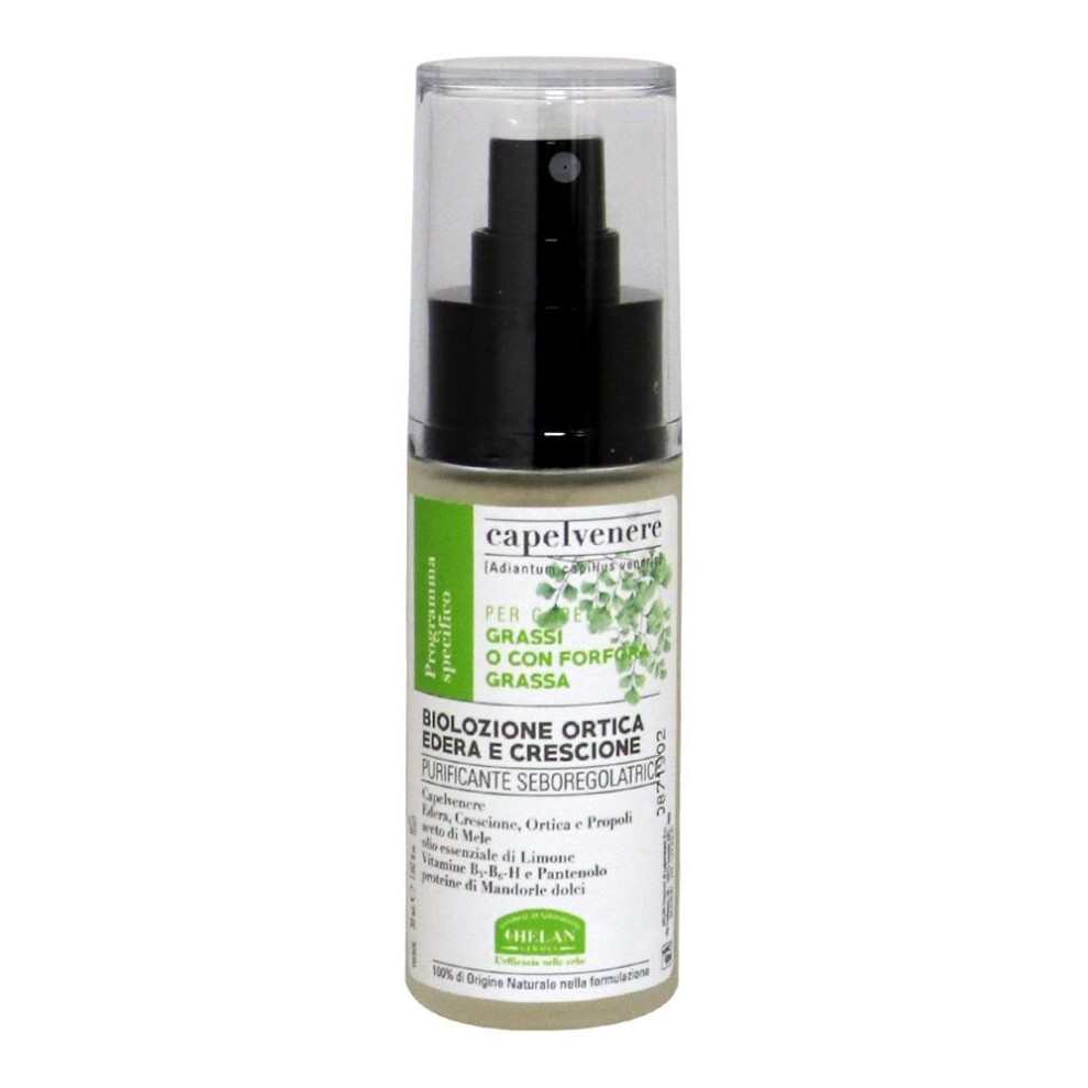 Helan Genova Capelvenere Bio Lotion 30 Ml Formulated With Nettle Ivy And Watercress For Healthy Scalp And Revitalized Hair Strength