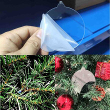 (x20) Clear Christmas Baubles / Perspex Acrylic Baubles / DIY Craft / Tree Decoration