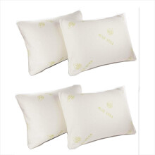 (Pack of 4) Natural Aloe Vera Memory Foam Pillows, Orthopedic Anti Mite Pillows, Extra Fill Memory Foam Pillows for neck & Body Support,Anti snoring, Anti Allerg