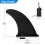 Universal SUP Board Fin Quick Release Detachable Longboard Center Fin Surfing Replacement(Black) 4