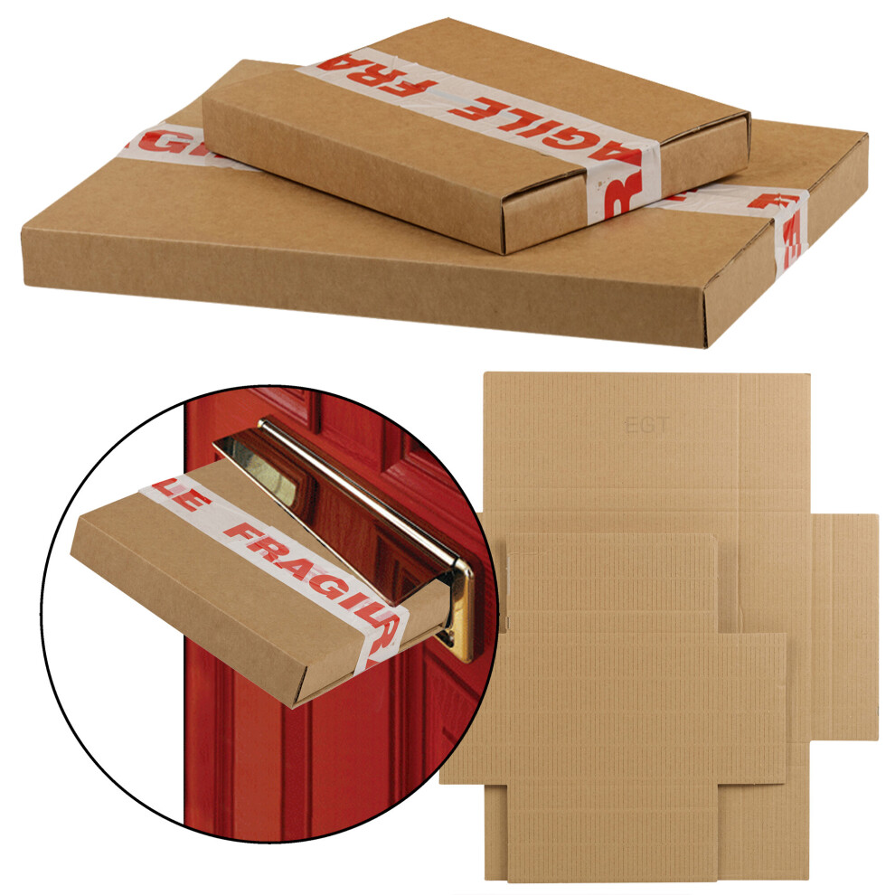 (200, Medium: 345x245x23mm) Large Letter Box Cardboard Packing Postal Packing