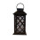 (Black) Solar Candle Lantern Large Flickering LED Flame 1