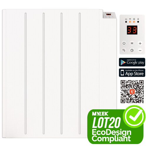 (1000W) MylekApp Wifi Electric Panel Heater IP24 Rated