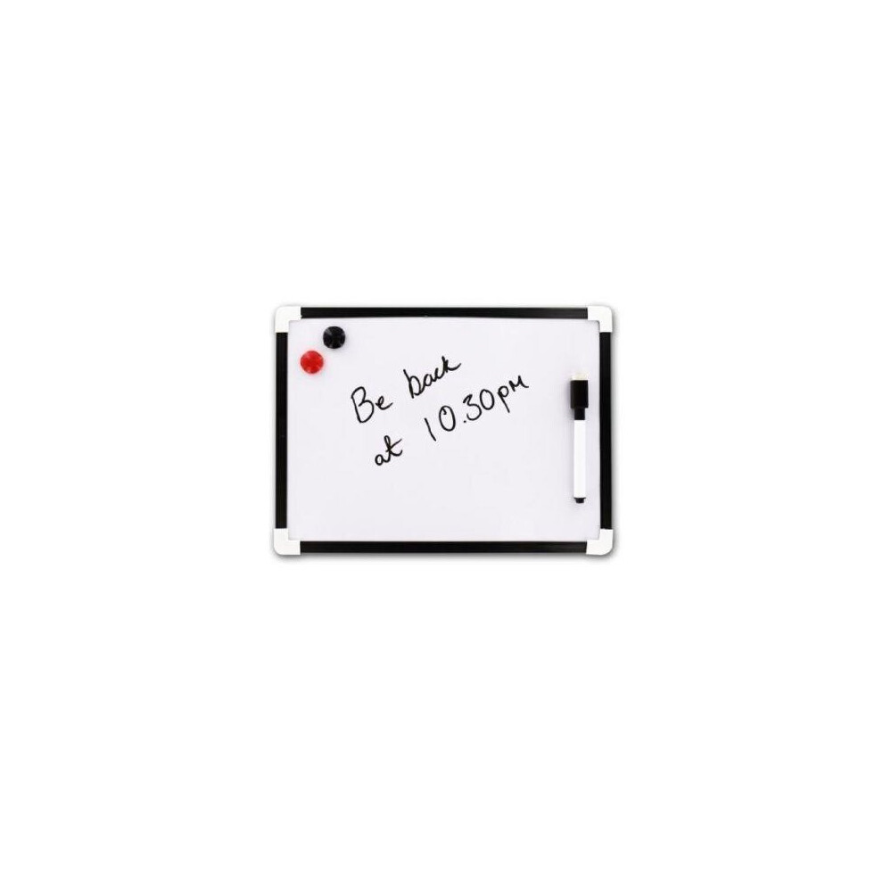 A4 Size Whiteboard With Pen Eraser & 2 Magnets For Lists Notes Reminders Hanging