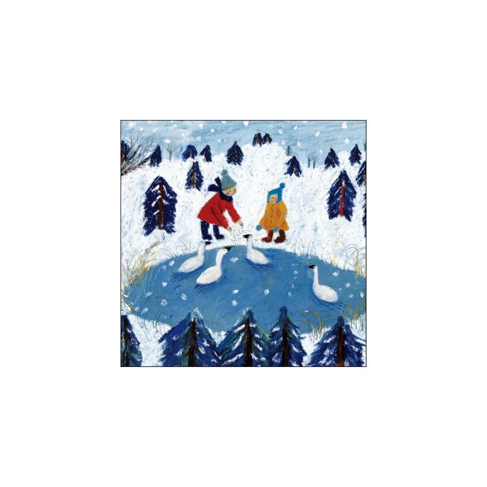 Pack of 5 December Delights Childline Charity Christmas Cards Cello Packs