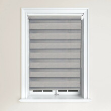 (90x165cm, Grey) Lister Cartwright Premium Quality Zebra Day Blind & Night Blind Roller Blinds fashionable
