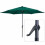 Gardensity Parasol with winding crank & tilt function Green 2.7m 2