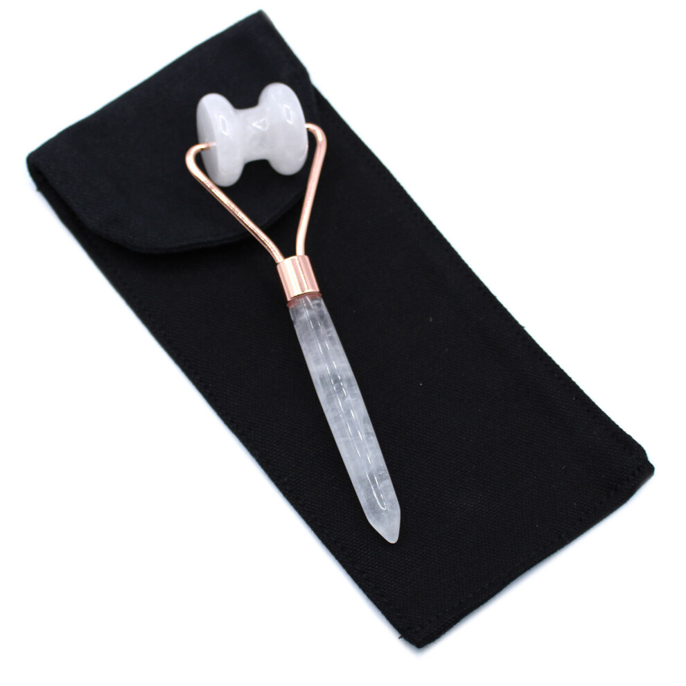 Ancient Wisdom Gemstone Jawline Roller - Rock Quartz
