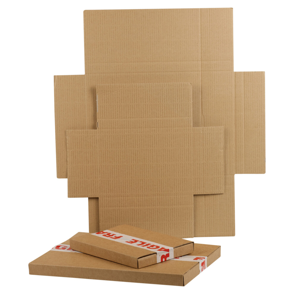 (Sample Box: Medium, Medium: 345x245x23mm) Large Letter Box Cardboard Packing Postal Packing