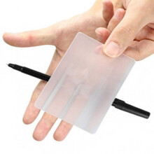 2Pcs Lubors Lens Gimmick Card with Pen Close-up Magic Stage Illusions Props