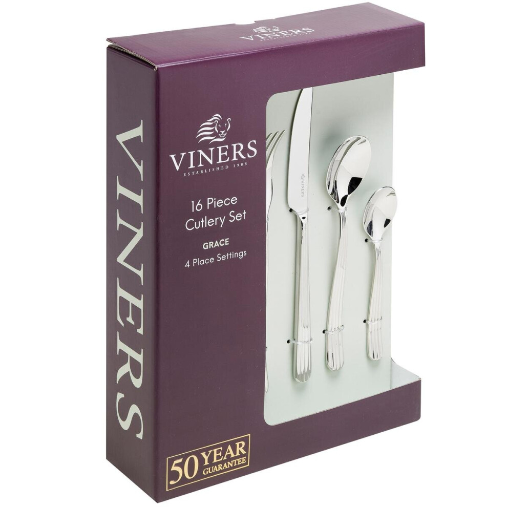 Viners Grace 18/10 16 PCE Cutlery Set Giftbox 0302.670