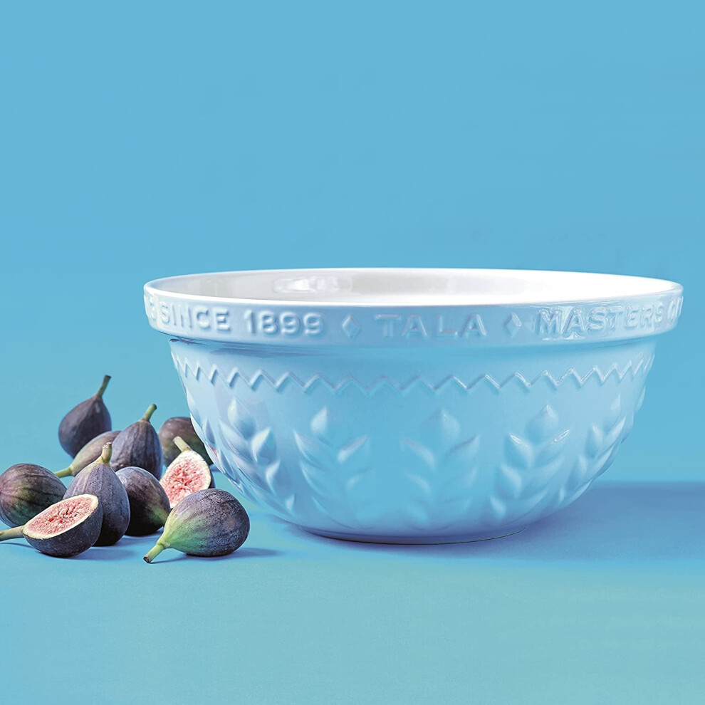 Tala Ceramic Mixing Bowl Round 30Cm Kitchen Baking Cooking Salad Dough Mixer Blue