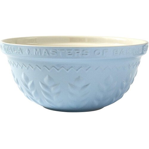 Ceramic Mixing Bowl Round 30cm Kitchen Baking Cooking Salad Dough Blue Mixer 1